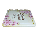 Bíblia Arranjo Bege Letra Normal Capa Dura Com Espiral e Espaço Anotações Feminina Nvi SB