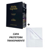 Bíblia Preta Letra Jumbo Capa Dura Arc Com Capa Protetora Harpa E Índice Abas Adesivas Masc