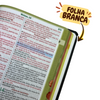 Kit 02 Bíblias Pretas Evangélicas Letra Gigante Capa Semiflexível ARC Com Harpa e Índice Masc e Fem