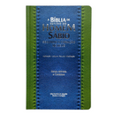 Bíblia Do Homem Sábio Com Estudo Capa Dura Verde e Azul Com índice e Harpa Masculina Arc