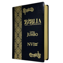 Bíblia Cor Preta Letra Jumbo Capa Coverbook Flexível Feminina e Masculina Nvi