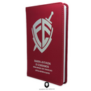 Livro Escudo Vermelha Hinário Harpa Avivada e Corinhos Capa PU Almofadada Letra Hipergigante