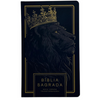 Bíblia Cruz All Black Letra Normal Capa Dura Soft Touch Masculina e Feminina Nvt