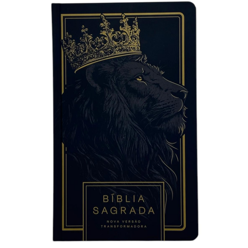 Bíblia Cruz All Black Letra Normal Capa Dura Soft Touch Masculina e Feminina Nvt