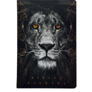 Bíblia Leão Crinza e Laranja Letra Normal Capa Dura Masculina Naa