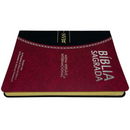 Bíblia Bordô e Preta Letra Normal Capa Flexível Slim Large Masculina Nvi