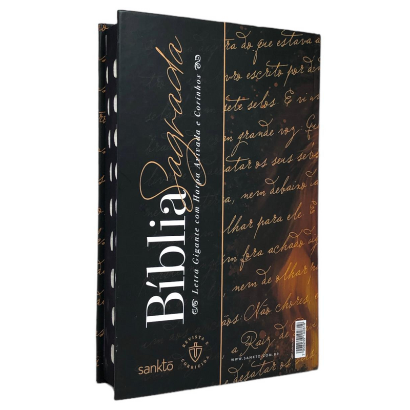 Bíblia Leão De Judá Letra Gigante Capa Dura Com Harpa e Índice Masculina Arc