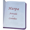 Livro Leão Lilás Hinário Harpa Avivada e Corinhos Capa PU Almofadada Letra Gigante