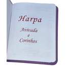 Livro Leão Lilás Hinário Harpa Avivada e Corinhos Capa PU Almofadada Letra Gigante