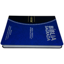 Bíblia Azul e Preta Letra Normal Capa Flexível Slim Large Masculina Nvi