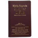 Bíblia Mover de Deus Cor Bordô Com Estudo Letra Gigante Capa Flexível Com Harpa Masculina Arc