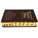 Bíblia Mover de Deus Cor Marrom Com Estudo Letra Gigante Capa Flexível Com Harpa e Índice Masculina Arc