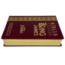 Bíblia Cor Bordô Letra Jumbo Capa Coverbook Flexível Feminina e Masculina King James 1611