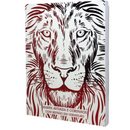 Livro Leão Vermelho e Branco Hinário Harpa Avivada e Corinhos Capa Brochura Letra Gigante