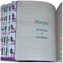 Bíblia Arranjo Floral Roxa Letra Jumbo Capa Dura Com Harpa e Aba Feminina Arc