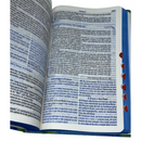 Bíblia Do Homem Sábio Com Estudo Capa Dura Verde e Azul Com índice e Harpa Masculina Arc