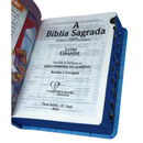 Bíblia Pequenos Discípulos Azul Infantil Letra Comum Capa Dura Com Harpa e Índice Masculina Arc