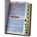 Bíblia Mover de Deus Cor Marrom Com Estudo Letra Gigante Capa Flexível Com Harpa e Índice Masculina Arc