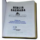 Bíblia Bordô e Preta Letra Normal Capa Flexível Slim Large Masculina Nvi