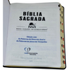 Bíblia Bordô e Preta Letra Normal Capa Flexível Slim Large Com Índice Masculina Nvi