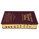 Bíblia Mover de Deus Cor Bordô Com Estudo Letra Gigante Capa Flexível Com Harpa e Índice Masculina Arc