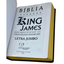 Bíblia Cor Preta Letra Jumbo Capa Coverbook Flexível Feminina e Masculina King James 1611