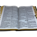 Bíblia Cor Preta Letra Jumbo Capa Coverbook Flexível Com Índice Feminina e Masculina King James 1611