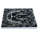 Livro Leão Preto e Prata Hinário Harpa Avivada e Corinhos Capa Brochura Letra Gigante