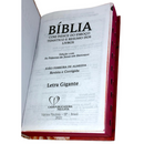 Bíblia Peônias Letra Gigante Capa Dura Com Harpa e Índice Feminina Arc