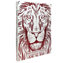 Livro Leão Vermelho e Branco Hinário Harpa Avivada e Corinhos Capa Brochura Letra Gigante