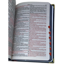 Bíblia Capa Dura Com Elástico Dourado E Medalhão Letra Gigante - Leão Jardim + Índice