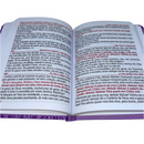 Livro Leão Lilás Hinário Harpa Avivada e Corinhos Capa PU Almofadada Letra Gigante