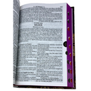 Bíblia Ornamentos Vinho Letra Gigante Capa Dura Com Harpa e Índice Masculina e Feminina Arc