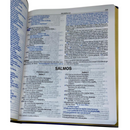 Bíblia Preta e Azul Letra Normal Capa Flexível Slim Large Masculina Nvi