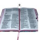 Bíblia Florescer Letra Normal Capa Dura Feminina Com Índice Naa