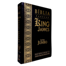 Bíblia Cor Preta Letra Jumbo Capa Coverbook Flexível Com Índice Feminina e Masculina King James 1611
