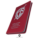 Livro Escudo Vermelha Hinário Harpa Avivada e Corinhos Capa PU Almofadada Letra Hipergigante