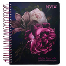 Bíblia Flores Noturnas Letra Normal Capa Dura Com Espiral e Espaço Anotações Feminina Nvi