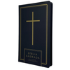 Bíblia Cruz All Black Letra Normal Capa Dura Soft Touch Masculina e Feminina Nvt