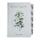 Bíblia Ramos Branca Letra Hipergigante Capa Dura Com Harpa e Aba Feminina Já Colada Arc