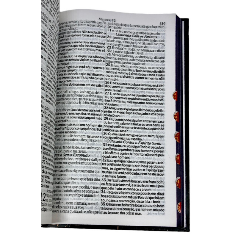 Bíblia Leão De Judá Letra Gigante Capa Dura Com Harpa e Índice Masculina Arc