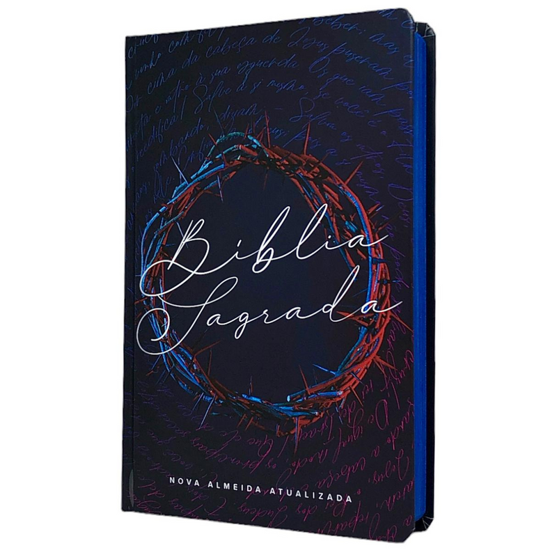 Bíblia Coroa Neon Letra Normal Capa Dura Masculina e Feminina Naa