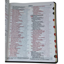 Bíblia Bordô e Preta Letra Normal Capa Flexível Slim Large Com Índice Masculina Nvi