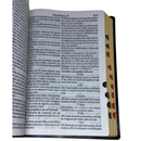 Bíblia Cor Preta Letra Jumbo Capa Coverbook Flexível Com Índice Feminina e Masculina King James 1611