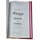 Bíblia Peônias Letra Gigante Capa Dura Com Harpa e Índice Feminina Arc