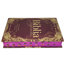 Bíblia Ornamentos Vinho Letra Gigante Capa Dura Com Harpa e Índice Masculina e Feminina Arc