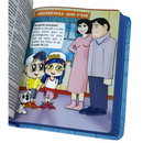 Bíblia Pequenos Discípulos Azul Infantil Letra Comum Capa Dura Com Harpa Masculina Arc