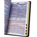 Bíblia Mover de Deus Cor Marrom Com Estudo Letra Gigante Capa Flexível Com Harpa e Índice Masculina Arc