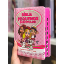 Bíblia Pequenos Discípulos Rosa Infantil Letra Comum Capa Dura Com Harpa e Índice Feminina Arc