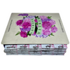 Bíblia Arranjo Floral Roxa Letra Jumbo Capa Dura Com Harpa e Aba Feminina Arc